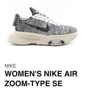 RARE Nike Women's Air Zoom-Type SE Gray White Sneakers Comfort Special Edition